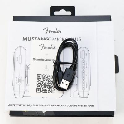 【中古】 Fender フェンダー Mustang Micro Plus ヘッドホンアンプ ギターアンプ ベースアンプ 付属品画像