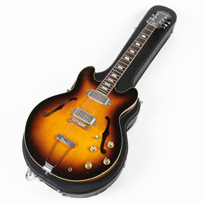 【中古】 エレキギター Epiphone Casino SB NIHON GIBSONステッカーあり ベージュラベル 1982年製 マツモク工場製 エピフォン カジノ ロッド締方向余地わずか