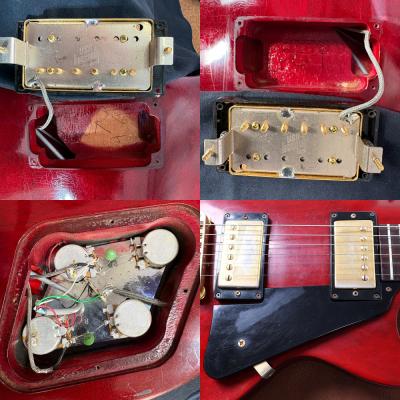 【中古】 エレキギター Gibson Les Paul Studio Wine Red Gold Hardware 2000年製 塗装傷みあり プレイヤーズコンディション ギブソン レスポールスタジオ ゴールドパーツ ピックアップ