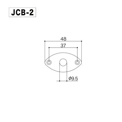 GOTOH JCB-2 B ジャックプレート ブラック サイズ詳細