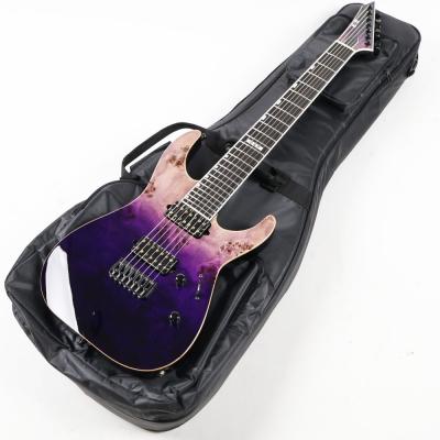 【中古】 7弦エレキギター ESP E-II SERIES M-II 7NT HS Purple Natural Fade Buckeye Burl Maple Top HIPSHOT FIXED ブリッジ搭載 2019年製