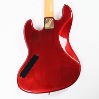 【中古】 エレキベース MOON JJ-4 Active シースルーレッド Bartolini ピックアップ、TBTプリアンプ搭載 ムーン 詳細画像