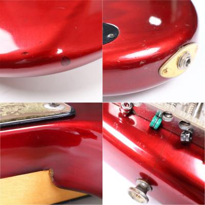 【中古】 エレキベース MOON JJ-4 Active シースルーレッド Bartolini ピックアップ、TBTプリアンプ搭載 ムーン 詳細画像