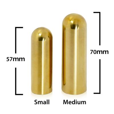 THE ROCK SLIDE ザロックスライド BTRS-MB Balltip Guitar Slide Brass Medium スライドバー サイズ比較画像1
