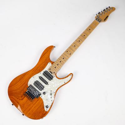 【中古】 エレキギター SCHECTER EX-V-24-STD-FRT AMB (Amber) シェクター HSHピックアップ スワンプアッシュボディー 詳細画像