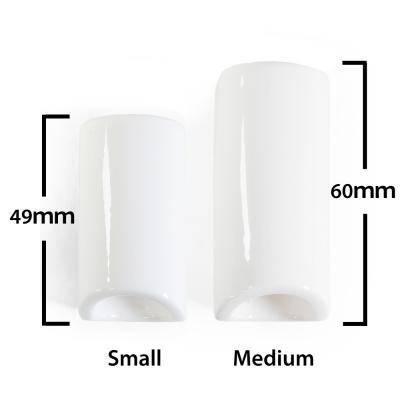 THE ROCK SLIDE ザロックスライド CRS-SG Ceramic Guitar Slide Glacier Small セラミック製 スライドバー サイズ比較画像1