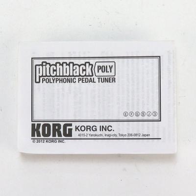 【中古】 ペダルチューナー KORG PB-03 pitchblack poly 付属品