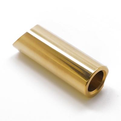 THE ROCK SLIDE ザロックスライド TRS-JLF Joey Landreth Signature Guitar Slide Polished Brass スライドバー 斜めアングル画像2