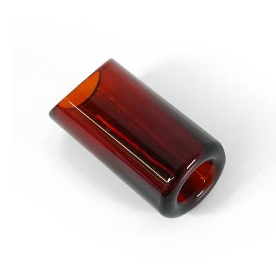 THE ROCK SLIDE ザロックスライド GRS-SA Moulded Glass Slide Amber Small ガラス製 スライドバー 斜めアングル画像2