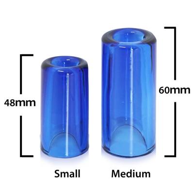 THE ROCK SLIDE ザロックスライド GRS-MS Moulded Glass Slide Sapphire Medium ガラス製 スライドバー サイズ比較画像1