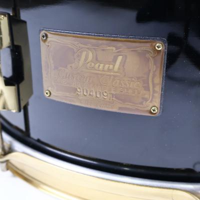 【中古】 スネアドラム パール Pearl Custom Classic ONE PIECE MAPLE SHELL 14x5.5 Made in Japan ロゴ