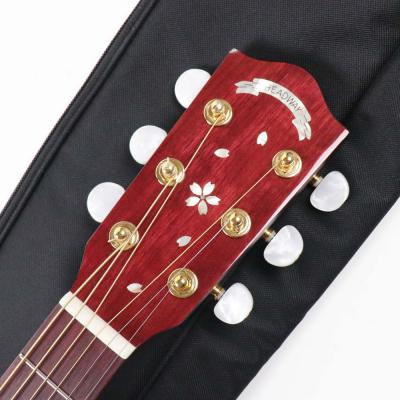 【中古】 アコースティックギター Haeaway HTJ-Yozakura Japan Tune-up Series 初の桜モデル ヘッドウェイ 弦長597mmのコンパクトなエレアコ ヘッド画像
