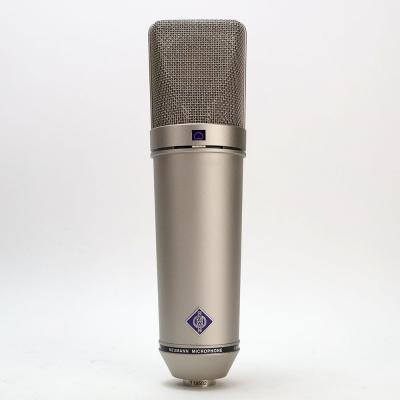 【中古】 コンデンサーマイク NEUMANN U87 Ai ショックマウント ウインドスクリーン付属 正面