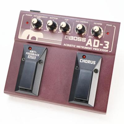 【中古】アコースティックプロセッサー BOSS AD-3 ACOUSTIC INSTRUMENT PROCESSOR ボス ギターエフェクター