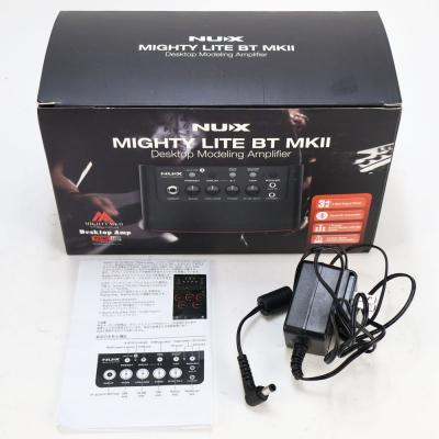 【中古】 NUX ニューエックス Mighty Lite BT MKII 小型アンプ コンボ ギター用 ベース用 モデリングアンプ 付属品
