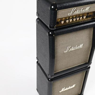 【中古】 マイクロスタックギターアンプ MARSHALL MG15MSZW Microstack Amp 側面