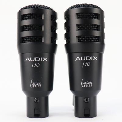 【中古】 マイク AUDIX オーディックス ドラム用マイク 4本セット f10×2本 f12×1本 f14×1本 ハードケース付き f10