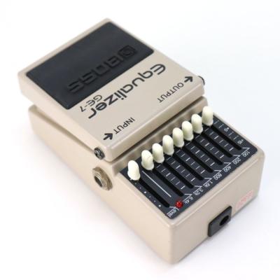 【中古】イコライザー エフェクター BOSS GE-7 Equalizer ギターエフェクター Made in TAIWAN 台湾製 リア斜めアングル画像