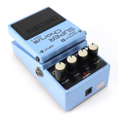【中古】スーパーコーラス エフェクター BOSS CH-1 Super Chorus ギターエフェクター コーラス リア斜めアングル画像
