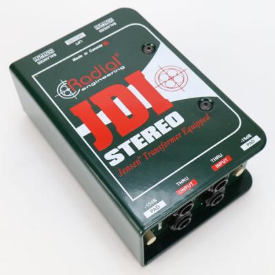 【中古】 ダイレクトボックス Radial Engineering JDI Stereo ラディアル ステレオ入出力 DI Jensenトランス搭載パッシブDI 本体画像 斜め