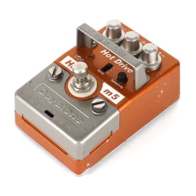 【中古】 オーバードライブ エフェクター Guyatone グヤトーン HDm5 Hot Drive mighty micro ギターエフェクター 斜めアングル画像