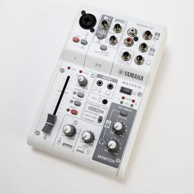 【中古】 ミキサー ヤマハ YAMAHA AG03 mk2 W ライブストリーミングミキサー ホワイト