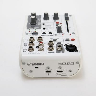 【中古】 ミキサー ヤマハ YAMAHA AG03 mk2 W ライブストリーミングミキサー ホワイト 側面