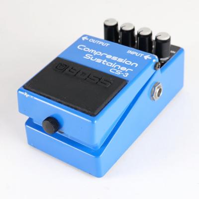 【中古】 コンプレッサー エフェクター BOSS CS-3 Compression Sustainer Made in Japan ギターエフェクター 側面