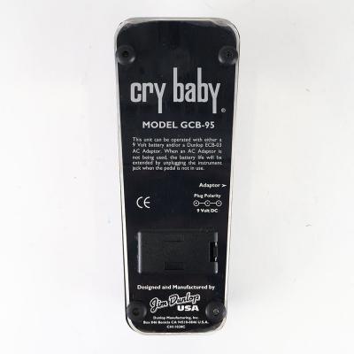 【中古】 ワウ エフェクター JIM DUNLOP Cry Baby GCB-95 ワウペダル 裏面