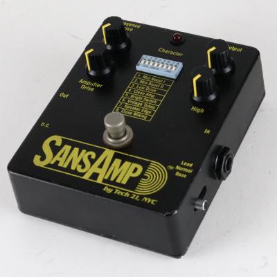 【中古】サンズアンプ TECH21 SansAmp Classic 初期型 Classicロゴ無し プリアンプ ギターエフェクター ベースエフェクター 全体