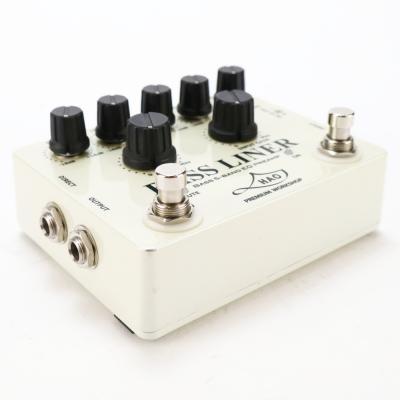 【中古】 ベースEQ プリアンプ HAO BASS LINER BASS 5-BAND EQ PREAMP Pearl White Ver. ハオ ベースエフェクター 本体画像 斜め 2