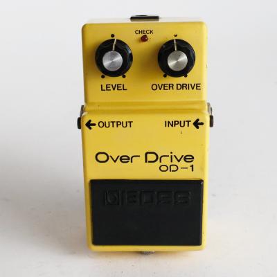 【中古】 オーバードライブ エフェクター BOSS OD-1 Over Drive RC3403ADB 1978年頃製造 銀ネジ 点滅LED スケルトンスイッチ Made in Japan ギターエフェクター