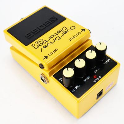 【中古】オーバードライブ ディストーション エフェクター BOSS OS-2 OverDrive Distortion ギターエフェクター 本体画像 斜め