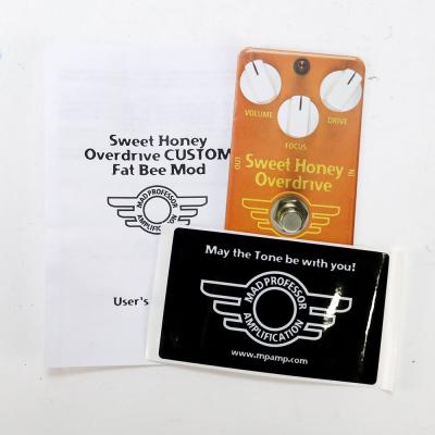【中古】 エフェクター Mad Professor Sweet Honey Overdrive Custom Fat Bee Mod マッドプロフェッサー スイートハニーオーバードライブ カスタム ファットビー 付属品