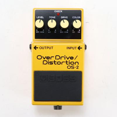 【中古】オーバードライブ ディストーション エフェクター BOSS OS-2 OverDrive Distortion ギターエフェクター 正面