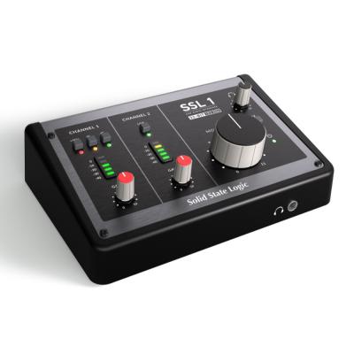 Solid State Logic ソリッドステートロジック SSL1 1 mic In + 1 Line In / 2out USB-C対応 USBオーディオインターフェイス 斜めアングル画像