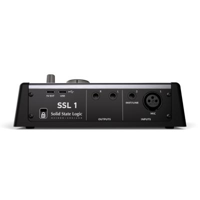 Solid State Logic ソリッドステートロジック SSL1 1 mic In + 1 Line In / 2out USB-C対応 USBオーディオインターフェイス リア画像