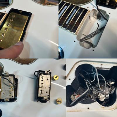 【中古】 エレキギター Orville LPC-75 AW 1994年製 ディープジョイント フジゲン工場製 オービル Les Paul Custom レスポールカスタム ピックアップ