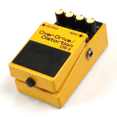 【中古】オーバードライブ ディストーション エフェクター BOSS OS-2 OverDrive Distortion ギターエフェクター 斜めアングル画像