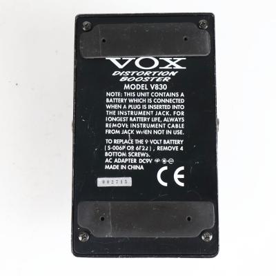 【中古】 VOX V830 DISTORTION BOOSTER ギターエフェクター 裏面