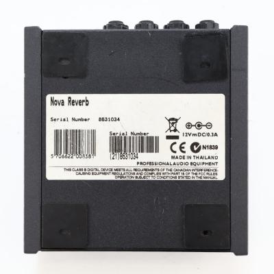 【中古】 リバーブ エフェクター tc electronic NR-1 NOVA REVERB アダプター欠品 ギターエフェクター 底面
