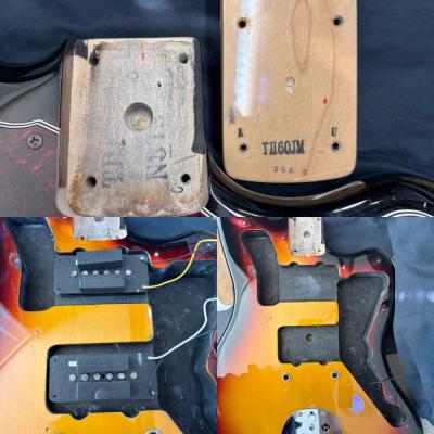 【中古】Fender フェンダー Made in Japan Traditional II 60s Jazzmaster RW 3TS 2020年製 エレキギター 内部