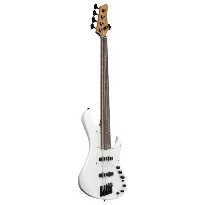 IBANEZ アイバニーズ MDM1005-PW Mode Series Pearl White 5弦エレキベース 斜めアングル画像