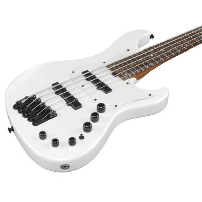 IBANEZ アイバニーズ MDM1005-PW Mode Series Pearl White 5弦エレキベース ボディ斜めアングル画像