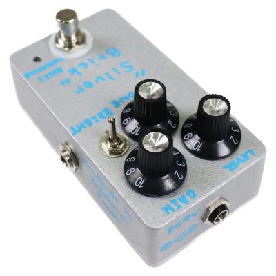 KAMINARI カミナリ Silver Brick Bass Overdrive K-EP-SB1 ベース用オーバードライブ ベースエフェクター 本体画像 斜め
