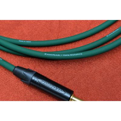 KAMINARI × Hata Motohiro K-ACDG-3LS Dark Green 3m LS エレクトリックアコースティックギター専用ケーブル イメージ画像