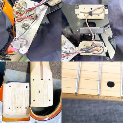 【中古】 エレキギター SCHECTER SD-2-24-AL AM/M See-thru AMBER シェクター ALDER アルダーバック 内部