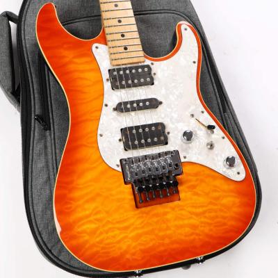 【中古】 エレキギター SCHECTER SD-2-24-AL AM/M See-thru AMBER シェクター ALDER アルダーバック ボディ画像