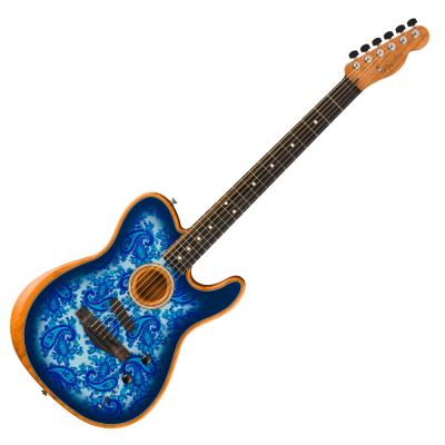 Fender フェンダー FSR American Acoustasonic Telecaster Streaked Ebony Fingerboard Blue Paisley エレクトリックアコースティックギター