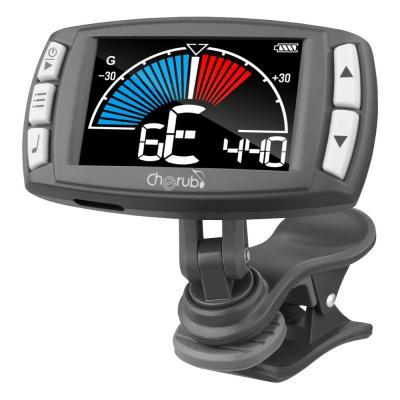 Cherub チェラブ WMT-560 3in1 Metro-tuner クリップタイプ 充電式 3-in-1 メトロチューナー 斜めアングル画像1